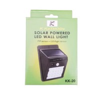 Set 4 x Lampa solara cu 20 leduri senzor de lumina si senzor de prezenta