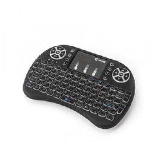 Mini tastatura wireless, cu touchpad, iluminata LED pentru PC, Laptop, Tableta, Xbox, Smart TV, Play