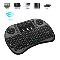 Mini tastatura wireless, cu touchpad, iluminata LED pentru PC, Laptop, Tableta, Xbox, Smart TV, Play