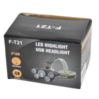Lanterna de cap L-T21 CU 5 led, 10W