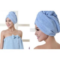 Set 2 x Prosop turban,  uscare rapida, din microfibra