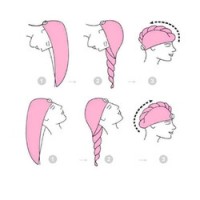 Set 2 x Prosop turban,  uscare rapida, din microfibra
