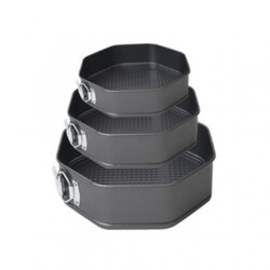 Set 3 forme pentru torturi sau prajituri, forma octogonala