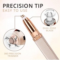 Epilator facial si sprancene, portabil, reincarcabil, 2 in 1