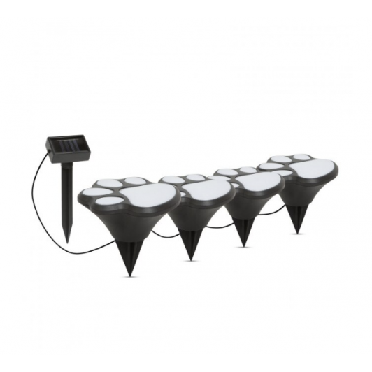 Set 4 Lampi solare LED, model amprenta de catel