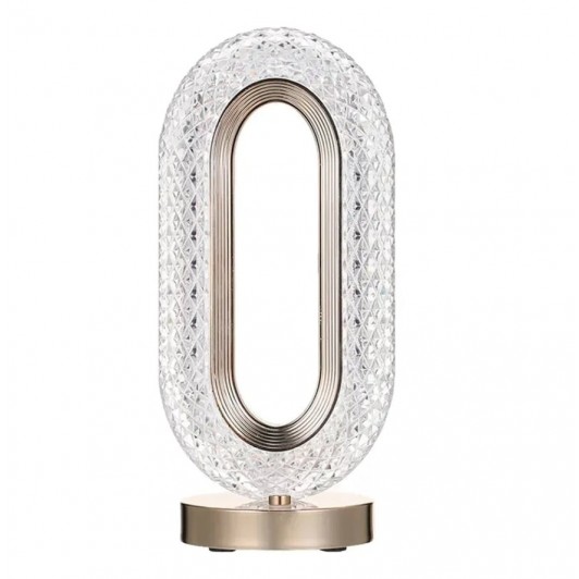 Lampa ambientala Luxury Tactila Cristal LED, 3 moduri de iluminare