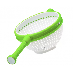 Strecuratoare Rotativa pentru Spalat – Uscat Salata, Sistem Centrifugare, cu Maner Extensibil