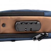 Borseta de umar Fashion, inchidere cu cifru, cablu conectare powerbank USB, multiple spatii stocare