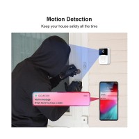 Sonerie cu Camera Inteligenta cu Vizibilitate Nocturna 1080 p, 800 mah, WIFI