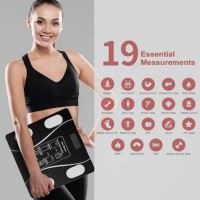 Cantar inteligent de diagnostic corporal, incarcare usb, conexiune bluetooth la app pentru fitness