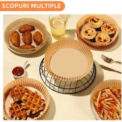 Set 100 buc hartie pentru Air Fryer, universale