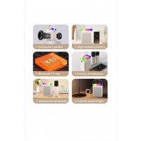 Boxa portabila cu Microfon Wireless pentru karaoke, player MP3, microSD card, RGB LED