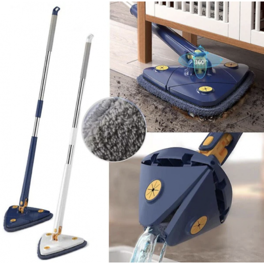 Mop cu cap triunghiular, reglabil, rotire 360 grade