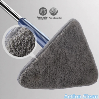 Mop cu cap triunghiular, reglabil, rotire 360 grade