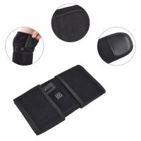 Genunchiera reglabila cu sistem de incalzire, marime universala, alimentare USB, Negru