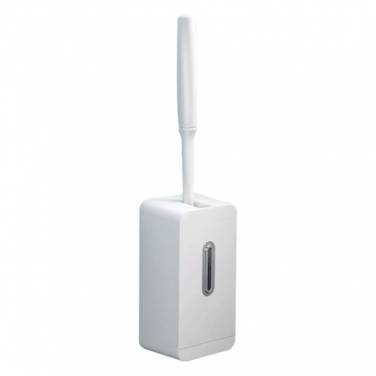 Perie din silicon pentru toaleta cu suport de perete, 38.5cm