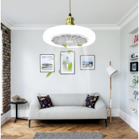 Ventilator de tavan cu iluminare led, E27, telecomanda