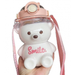 Sticla cu pai in forma de ursulet, 1000ml