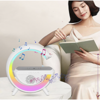 Boxa Multifunctionala 3 in 1, Lampa LED RGB Smart, Boxa Bluetooth, Incarcator Telefon Wireless, Lumi