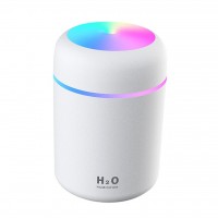 Umidificator si Difuzor Aromaterapie cu ultrasunete, capacitate 300ML, LED 7 culori