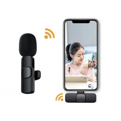 Microfon wireless tip lavaliera, conector USB tip C/iPhone
