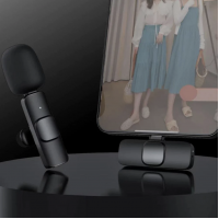 Microfon wireless tip lavaliera, conector USB tip C/iPhone