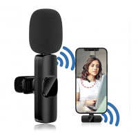 Microfon wireless tip lavaliera, conector USB tip C/iPhone