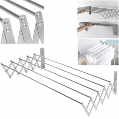 Uscator rufe din aluminiu, retractabil, cu prindere in perete
