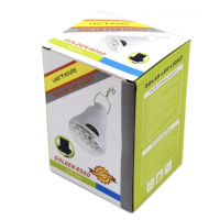 Bec LED portabil 5W, mini panou solar inclus