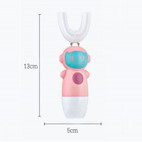Periuta de dinti electrica pentru copii, 2-7 ani, in forma de U, din silicon, rezistenta la apa, per