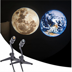 Lampă proiector luna/ pamant pentru interior cu led de 3w, cu stativ