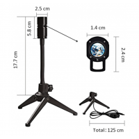 Lampă proiector luna/ pamant pentru interior cu led de 3w, cu stativ