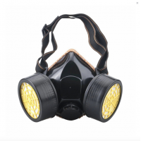 Masca de protectie, anti praf si vapori, anti-poluare, cu 2 filtre de carbon activ si ochelari