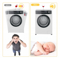 Set 4 Picioruse cilindrice, Anti-Zgomot si Antiderapante pentru Masina de Spalat