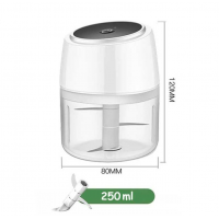 Mini Blender Electric, 3 Cutite, Incarcare USB, Tocator pentru usturoi si alte legume 250ml