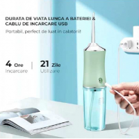 Irigator bucal cu 4 capete curatare, rezervor 220 ml