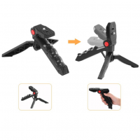 Kit de Vlogging pentru smartphone, suport reglabil telefon, trepied, microfon, proiector LED