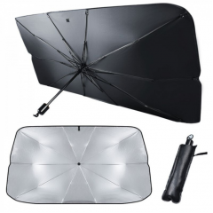 Parasolar pliabil tip umbrela pentru parbrizul masinii