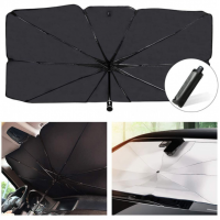 Parasolar pliabil tip umbrela pentru parbrizul masinii
