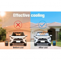 Parasolar pliabil tip umbrela pentru parbrizul masinii