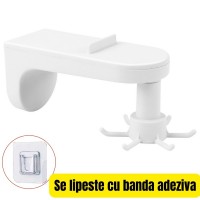 Suport Rotativ pentru Ustensile de Bucatarie, Fixare cu Adeziv Inclus