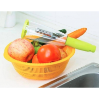 Dispozitiv decojit legume cu recipient colectare coji