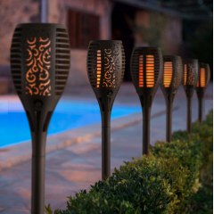Lampa solara de gradina tip torta 58 cm