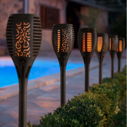 Lampa solara de gradina tip torta 58 cm