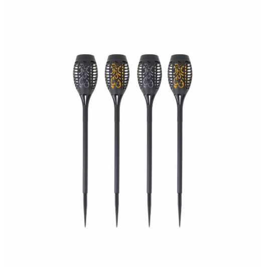 Set 4 x Lampa solara de gradina tip torta 51.5 cm