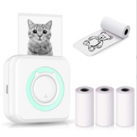 Mini imprimanta portabila pentru telefon, 1 rola de hartie termica inclusa