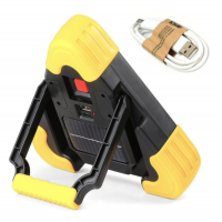 Lampa de avertizare triunghiulara cu acumulatori si panou solar