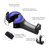 Carlig multifunctional pentru tetiera cu suport telefon