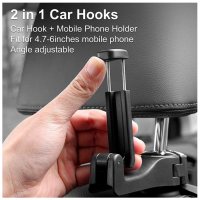 Carlig multifunctional pentru tetiera cu suport telefon