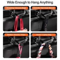 Carlig multifunctional pentru tetiera cu suport telefon